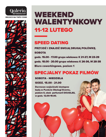 Valentine’s Day Weekend at Galeria Bronowice 